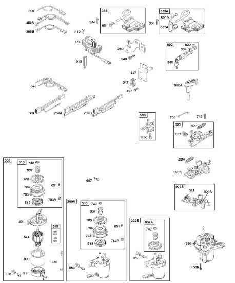 B - Alternatore, dispositivo di avviamento elettrico, sistema elettrico, freno volano, accensione B&S - 12 €¦ 127802-1765-B1 brand Stihl